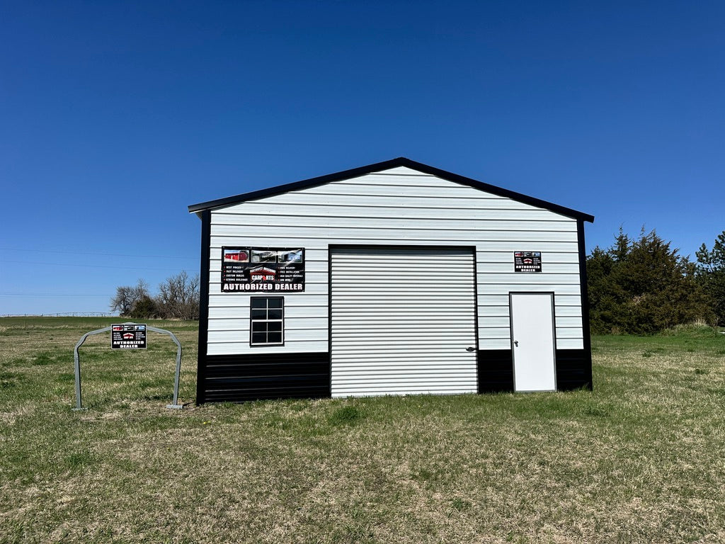 26x30x10 Steel Garage | Offered by NE Sheds