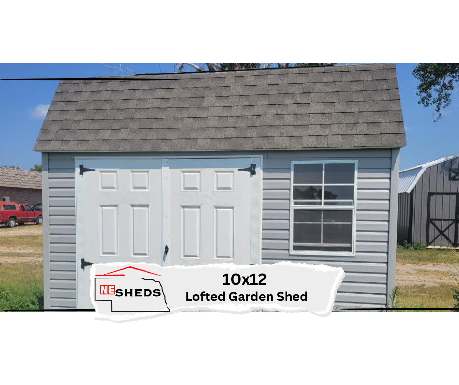 15% OFF NEW 10x12 Lofted Garden Shed - Wisner Nebraska | NE Sheds