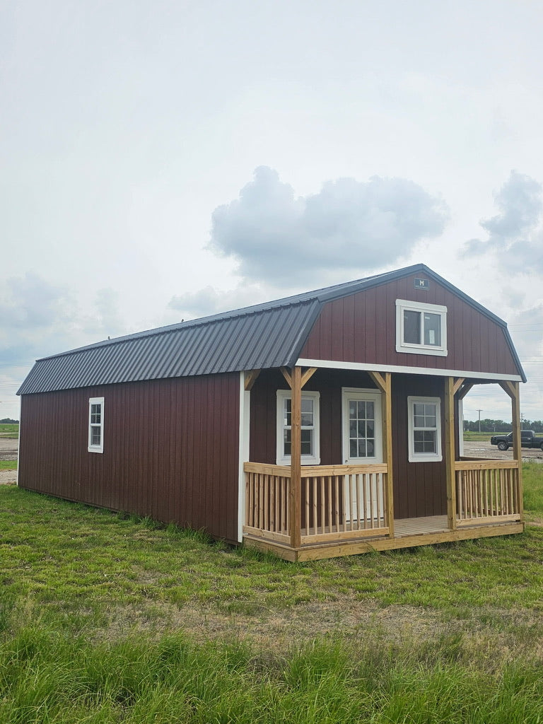 16x40 Lofted Cabin - Alda Nebraska Location | NE Sheds