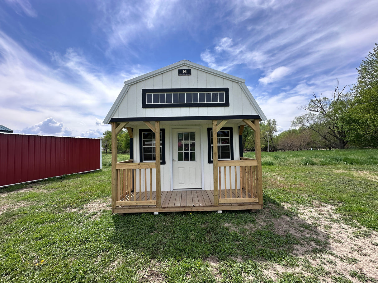 SOLD 12x24 Lofted Cabin - Wisner Nebraska Location | NE Sheds