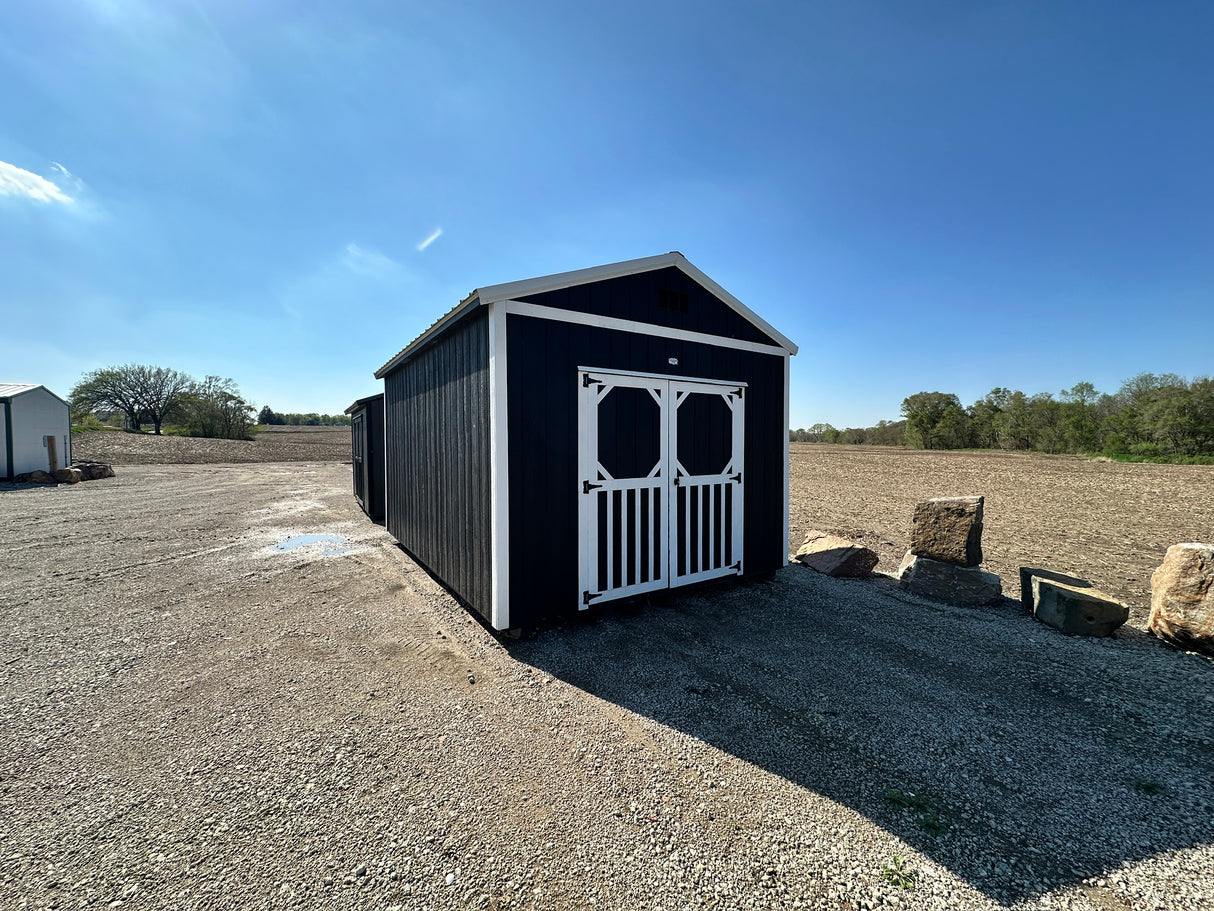 SOLD 12x16 Lofted Utility Shed - Yutan Nebraska Location | NE Sheds