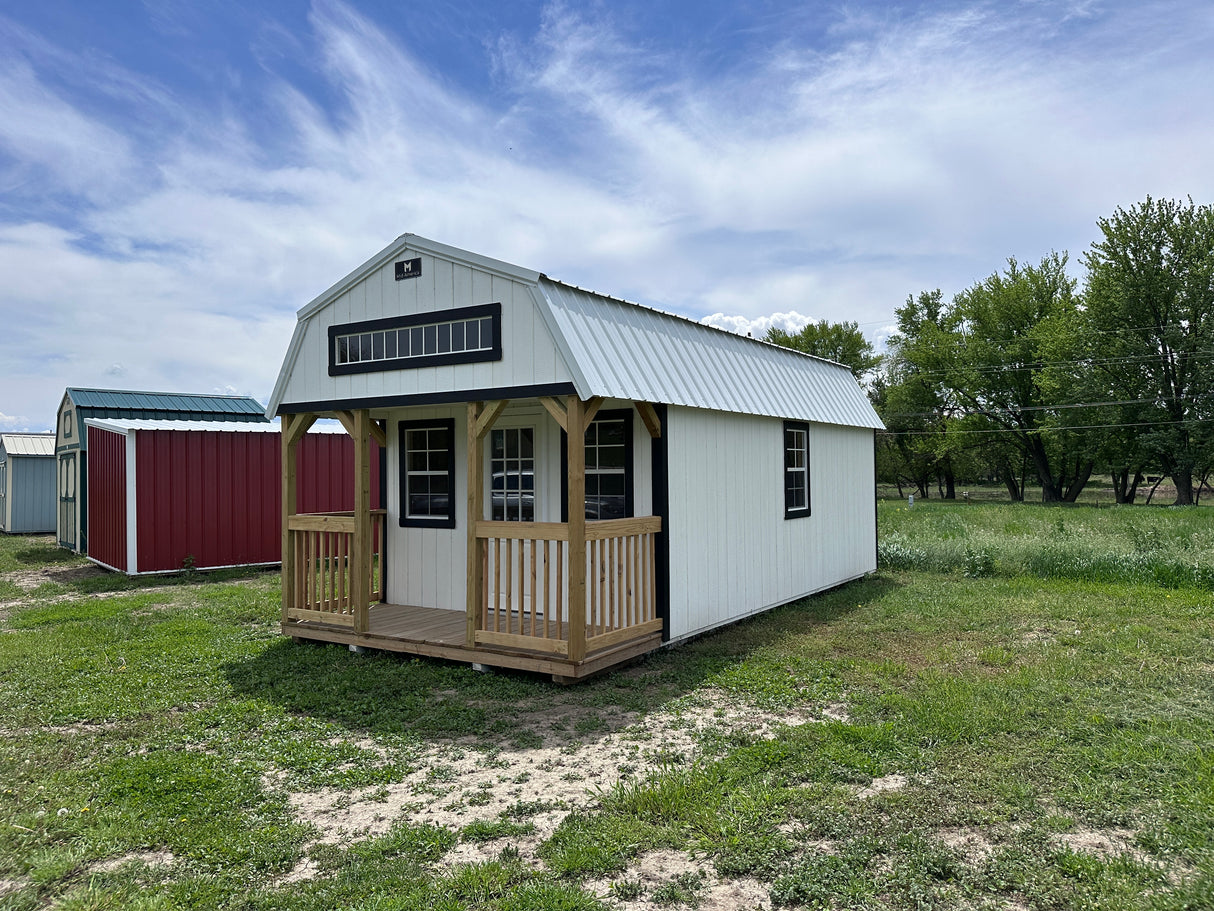 SOLD 12x24 Lofted Cabin - Wisner Nebraska Location | NE Sheds