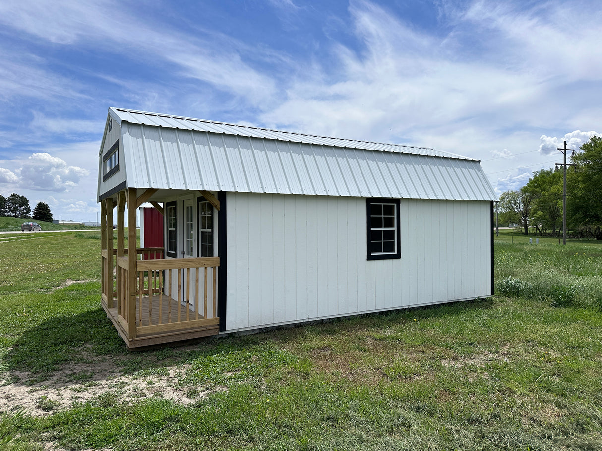 SOLD 12x24 Lofted Cabin - Wisner Nebraska Location | NE Sheds