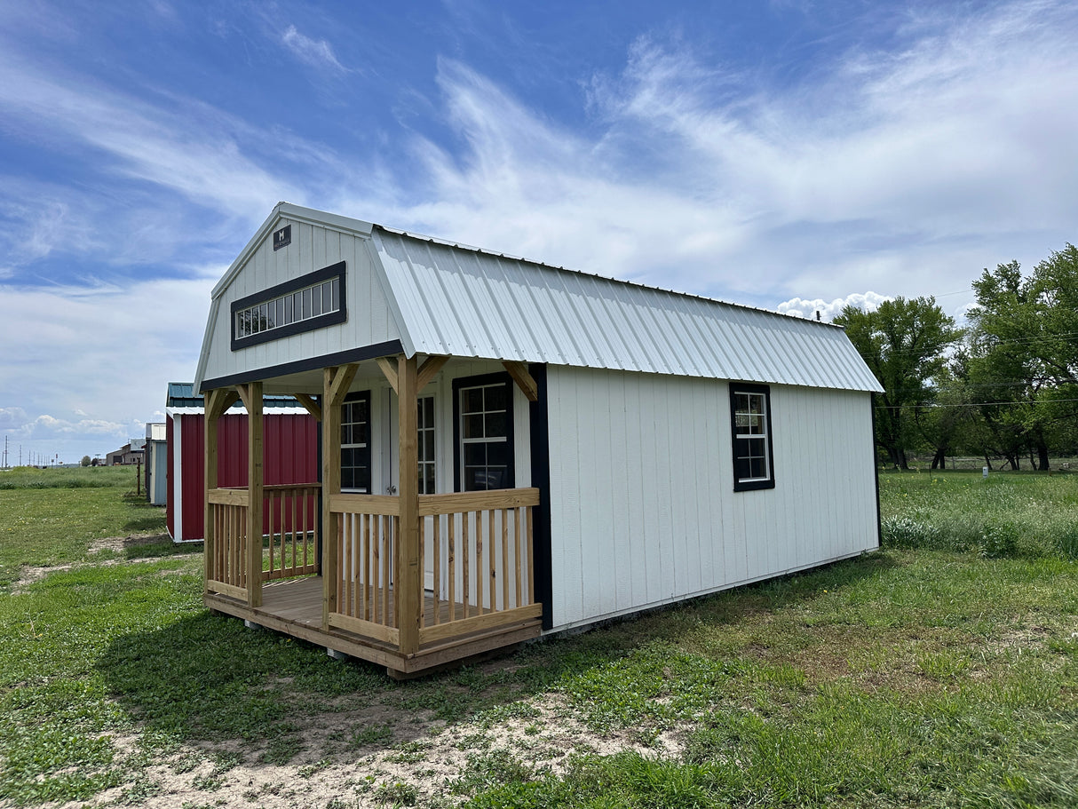 SOLD 12x24 Lofted Cabin - Wisner Nebraska Location | NE Sheds