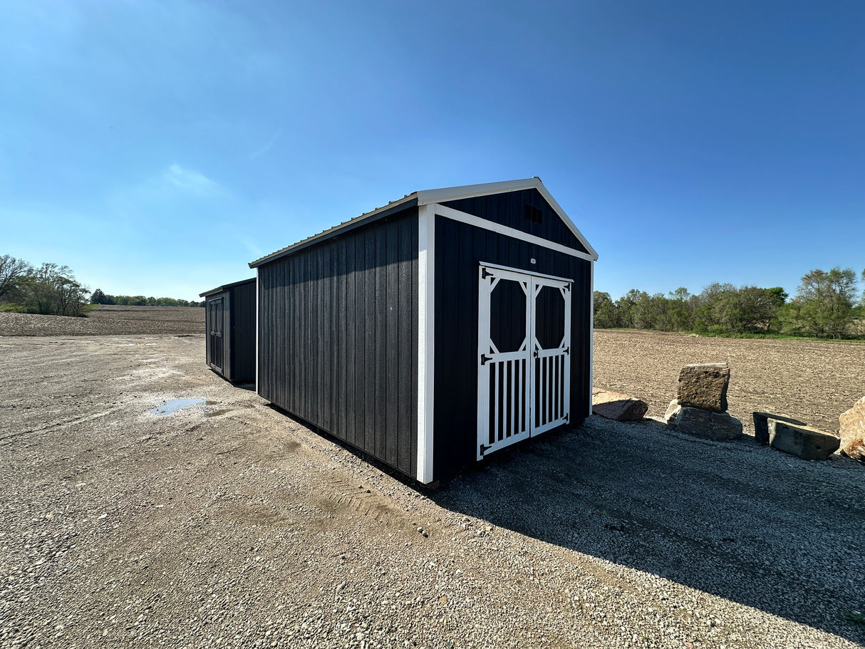 SOLD 12x16 Lofted Utility Shed - Yutan Nebraska Location | NE Sheds