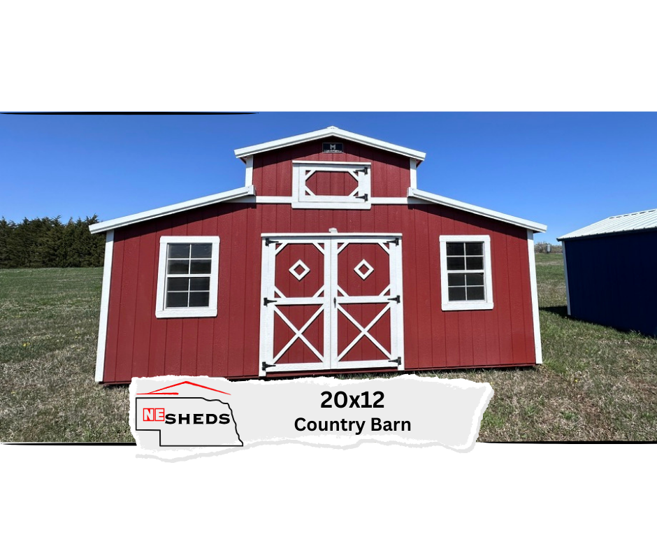 SOLD 20x12 Country Barn - Atkinson Nebraska Location | NE Sheds