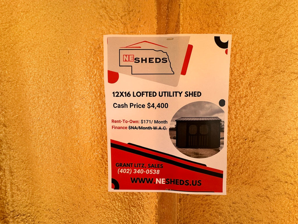 SOLD USED 8x12 Garden Shed - Yutan Nebraska Location | NE Sheds