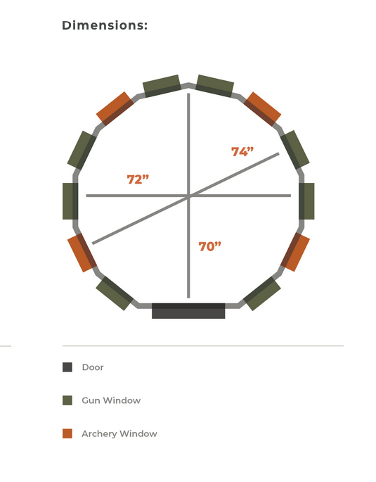 360 PRO 6x6 Model Hunting Blinds | NE SHEDS