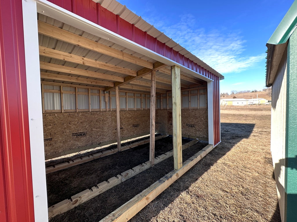 SOLD 15% OFF NEW 12x20 Loafing Shed - Wisner Nebraska | NE Sheds