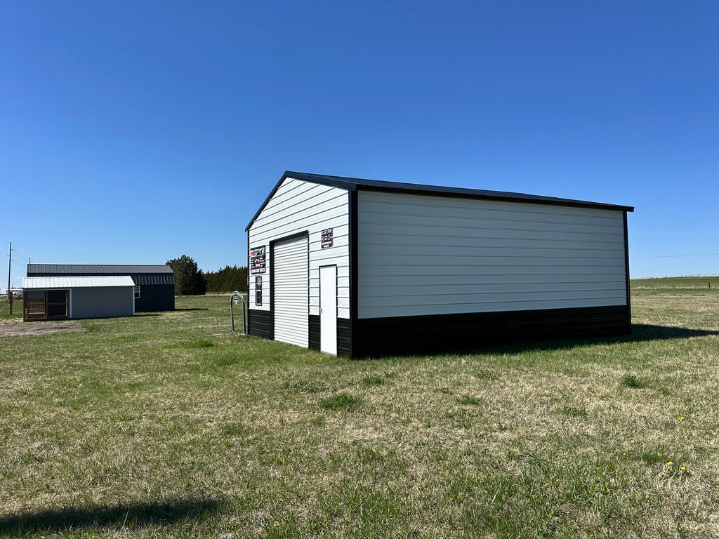 26x30x10 Steel Garage | Offered by NE Sheds