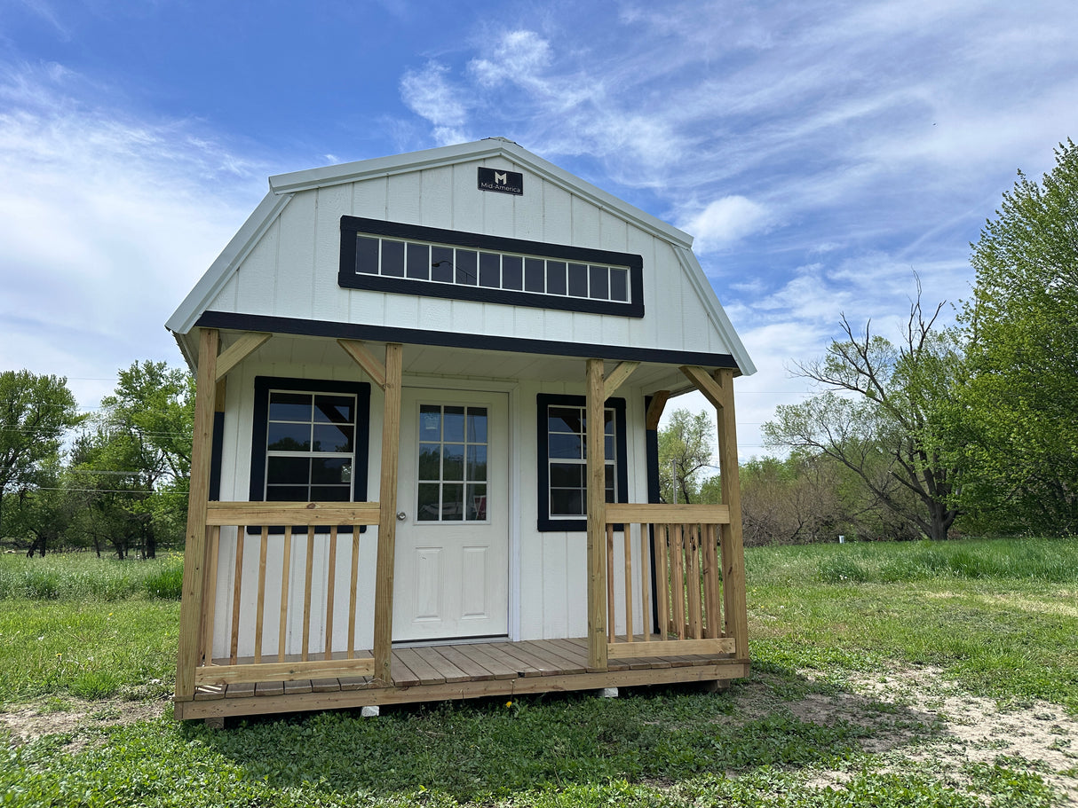 SOLD 12x24 Lofted Cabin - Wisner Nebraska Location | NE Sheds