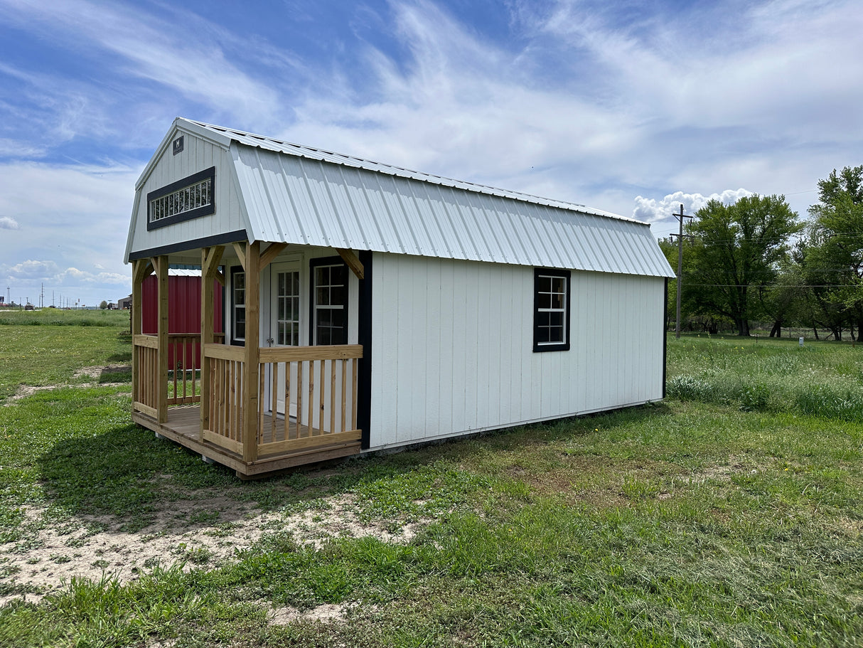 SOLD 12x24 Lofted Cabin - Wisner Nebraska Location | NE Sheds