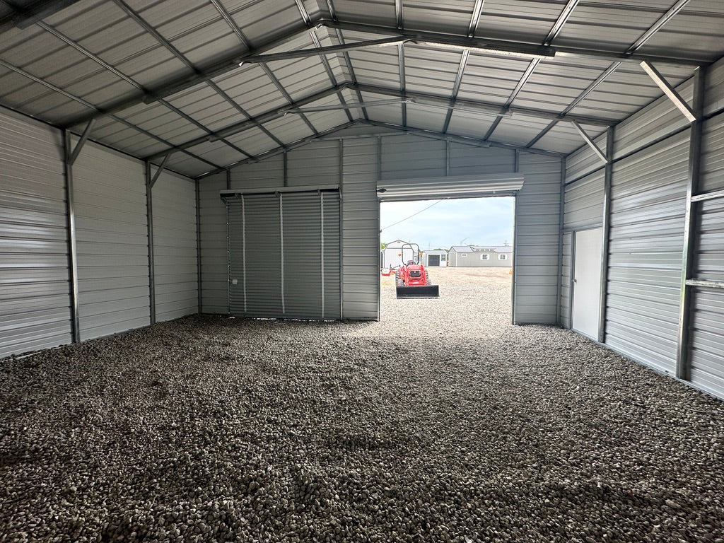 42x25x12'/10' Steel Garage w/ Lean To - Yutan, NE. | NE Sheds