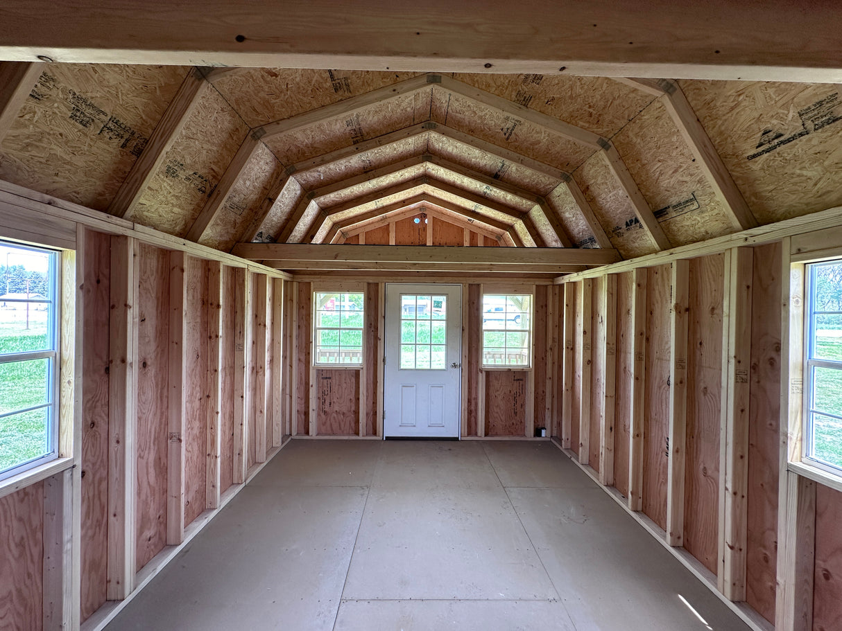 SOLD 12x24 Lofted Cabin - Wisner Nebraska Location | NE Sheds