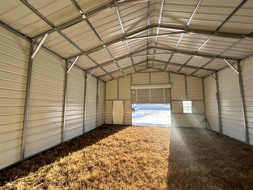 26x30x10 Steel Garage | Offered by NE Sheds