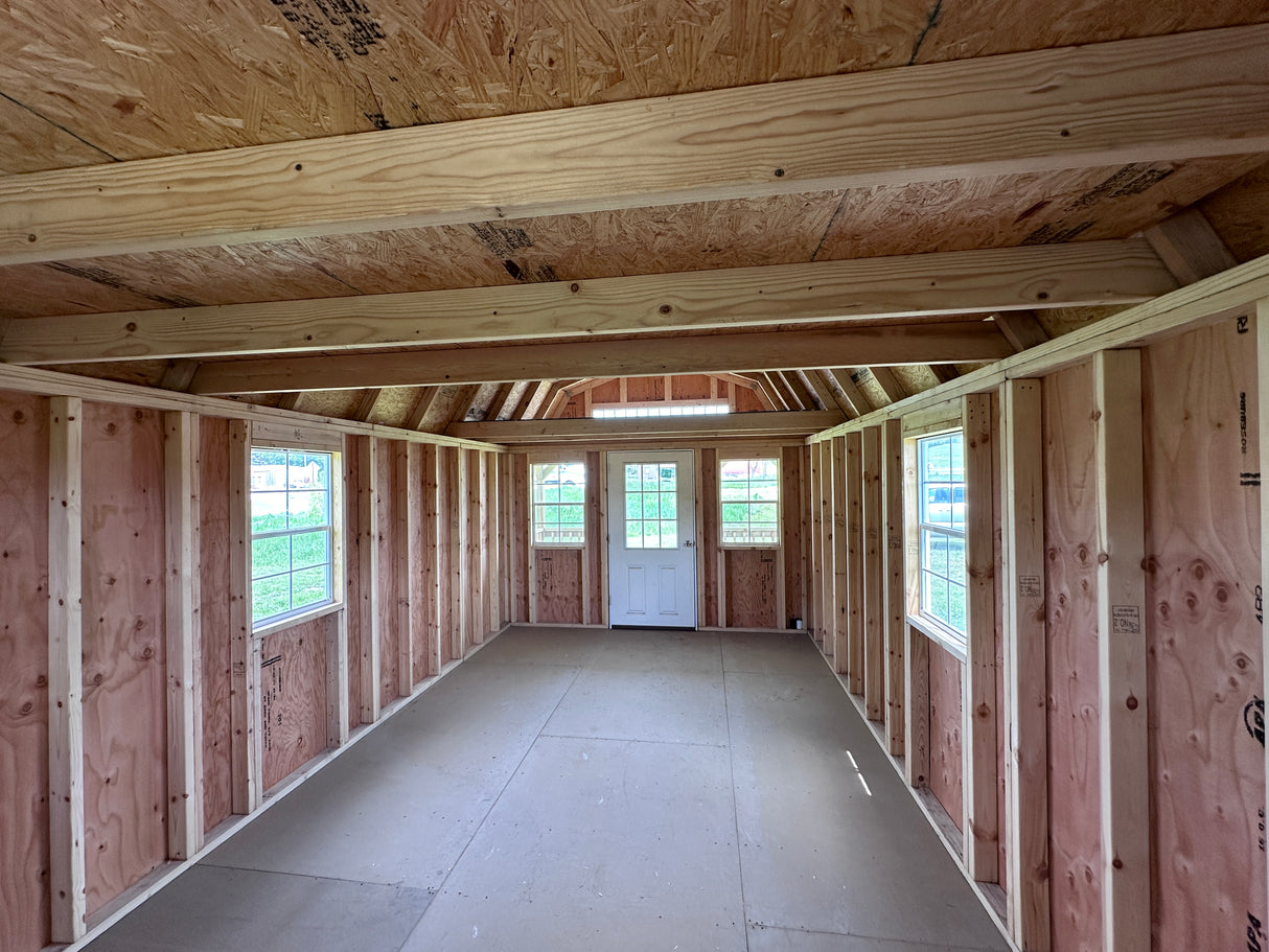 SOLD 12x24 Lofted Cabin - Wisner Nebraska Location | NE Sheds