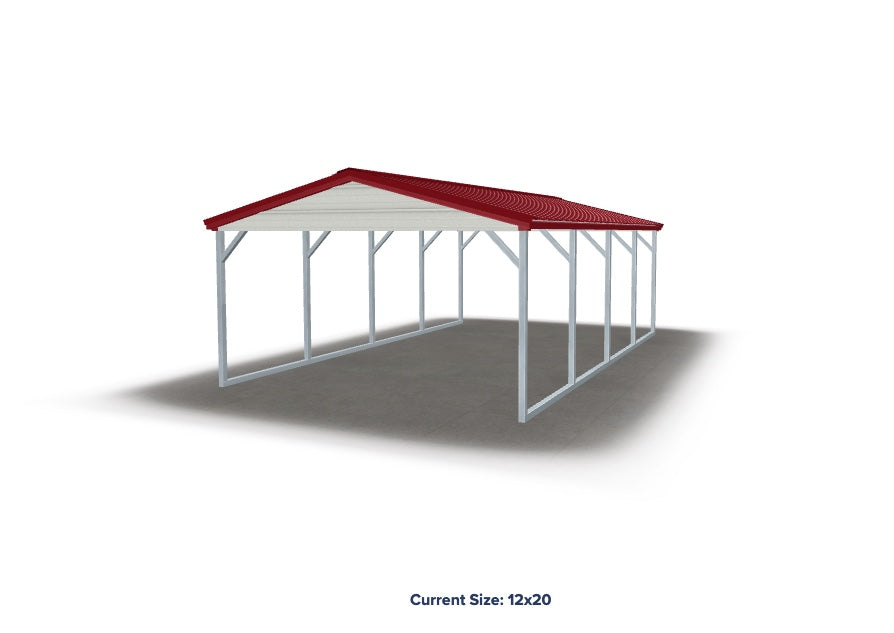 Nebraska Standard - Boxed Eave Carport | Simply Carports | NE Sheds |