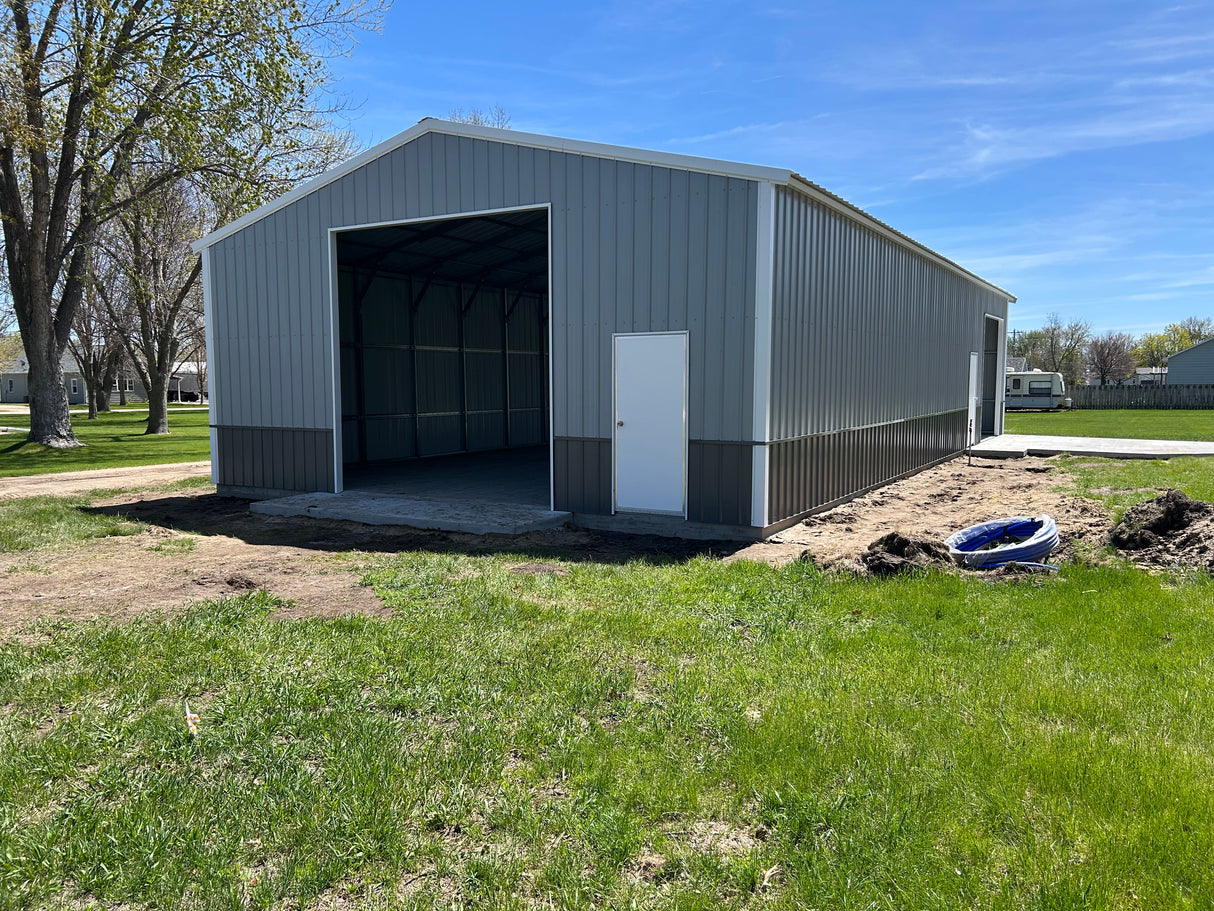 30x60x12 Steel Garage in North Central Nebraska | NE SHEDS