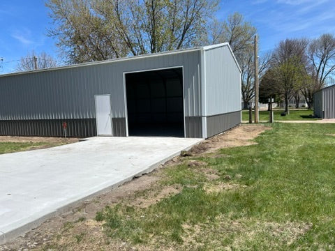 30x60x12 Steel Garage in North Central Nebraska | NE SHEDS