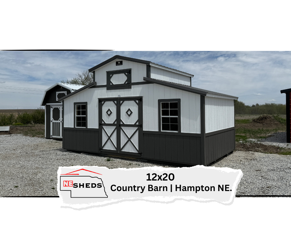 SOLD 12x20 Country Barn - Hampton Nebraska Location | NE Sheds