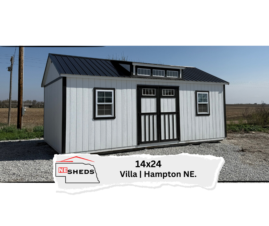 SOLD 14x24 Villa - Hampton Nebraska Location | NE Sheds