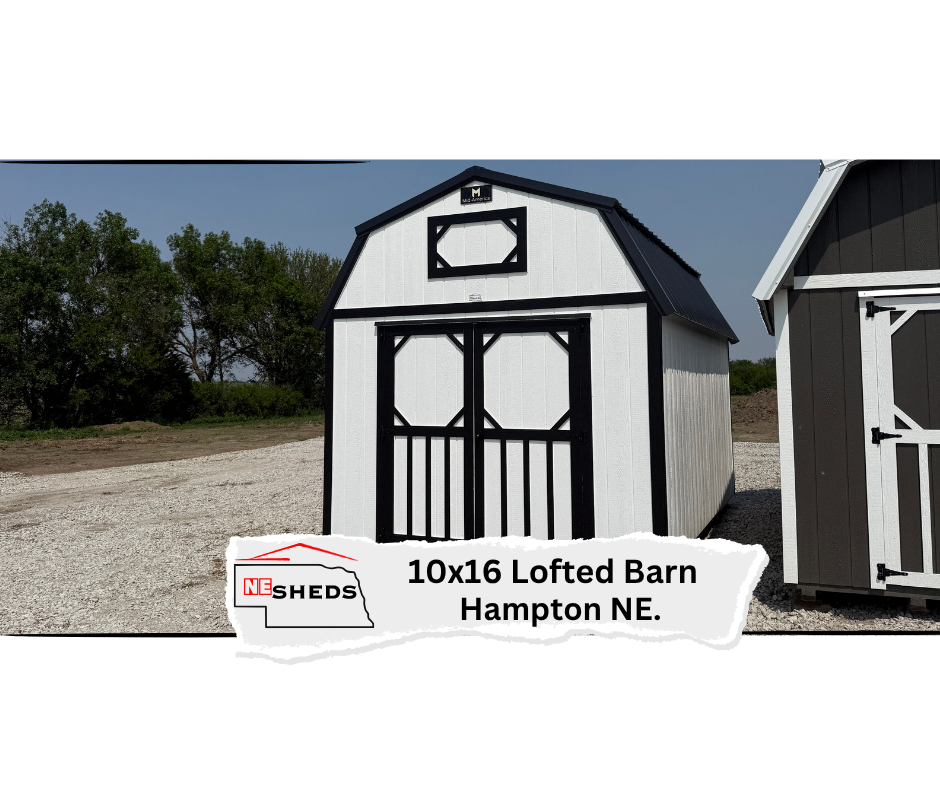 10x16 Lofted Barn - Hampton Nebraska | NE Sheds