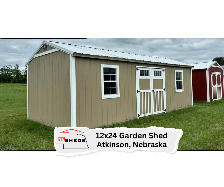 12x24 Garden Shed - Atkinson Nebraska Location | NE Sheds