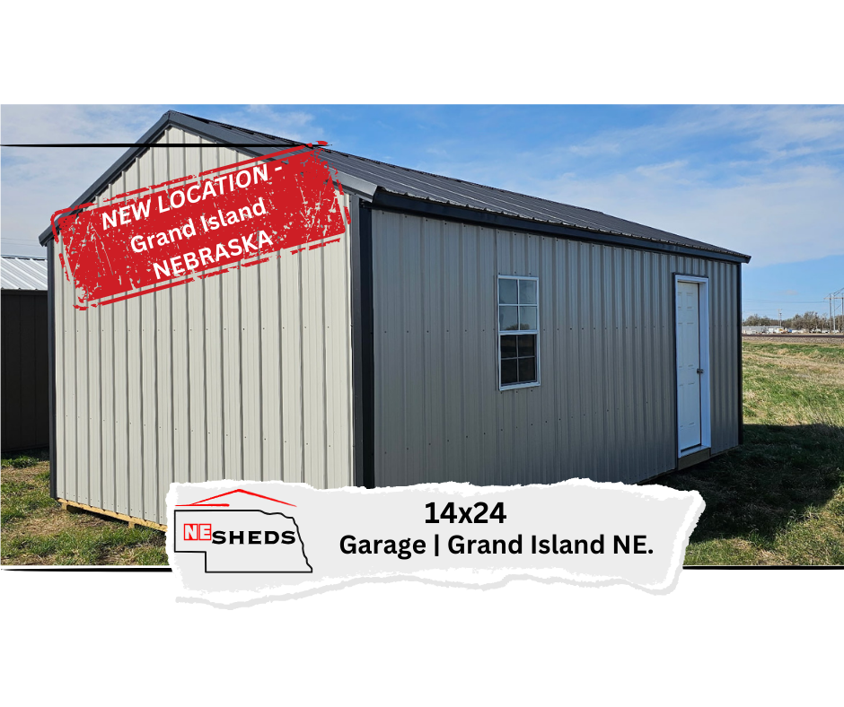 14x24 Garage - Grand Island Location | NE Sheds