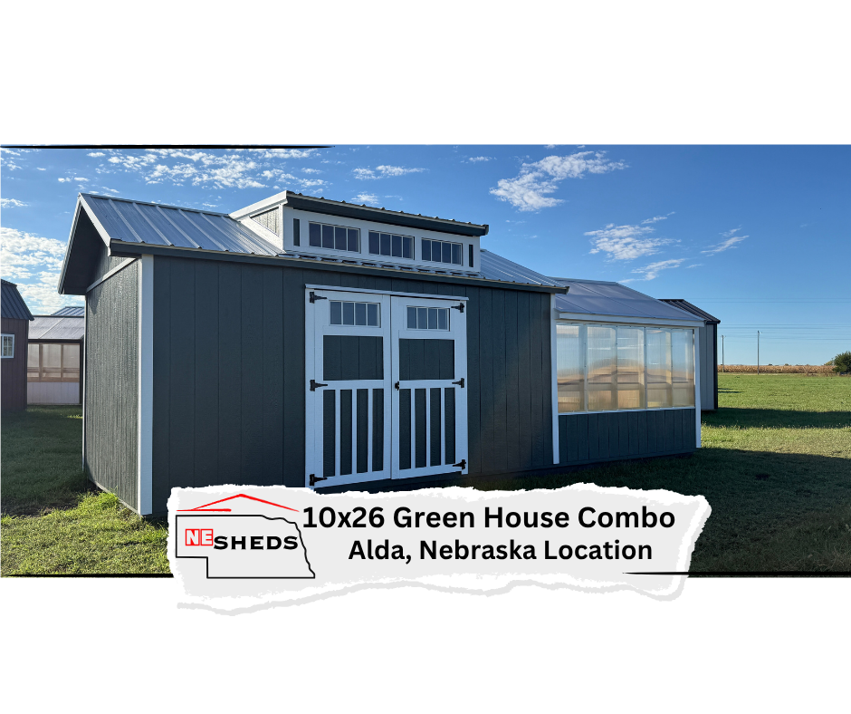 10x26 Greenhouse Combo - Alda Nebraska | NE Sheds
