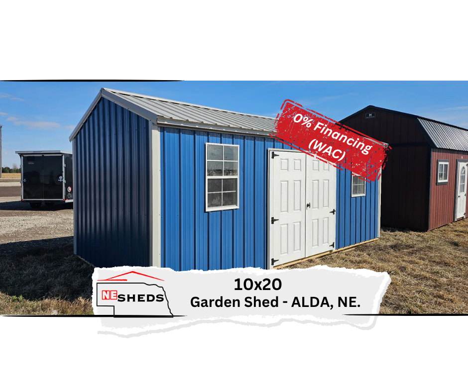 10x20 Garden Shed - Grand Island Nebraska | NE Sheds