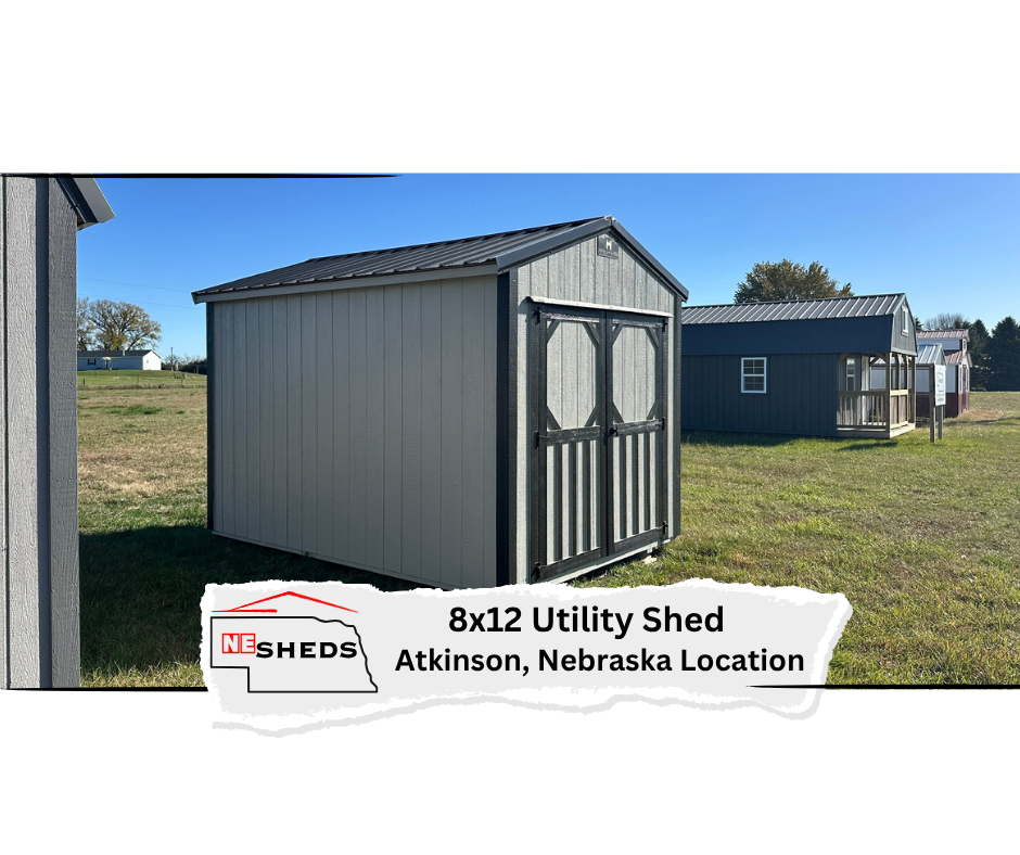 8x12 Utility Shed - Atkinson Nebraska | NE Sheds