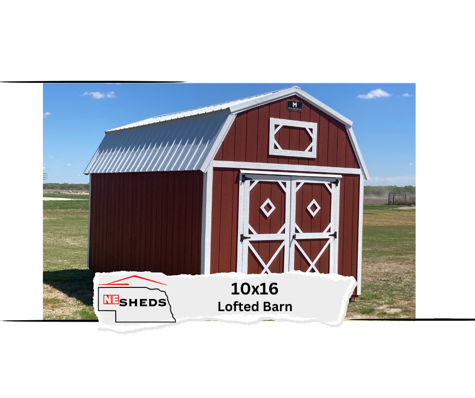 10x16 Lofted Barn - Red Cloud Nebraska | NE Sheds