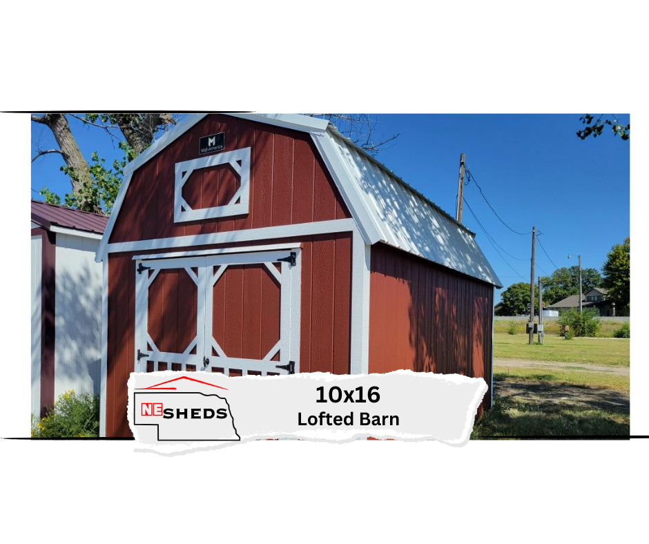 SOLD 10x16 Lofted Barn - Columbus Nebraska Location | NE Sheds
