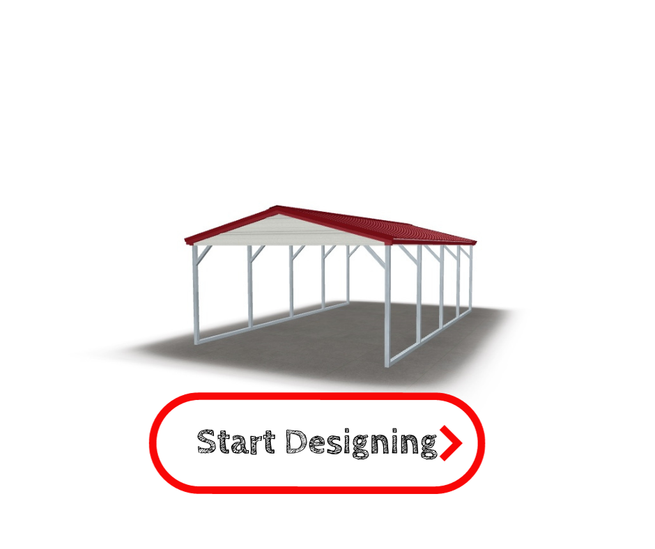 Nebraska Standard - Boxed Eave Carport | Simply Carports | NE Sheds |