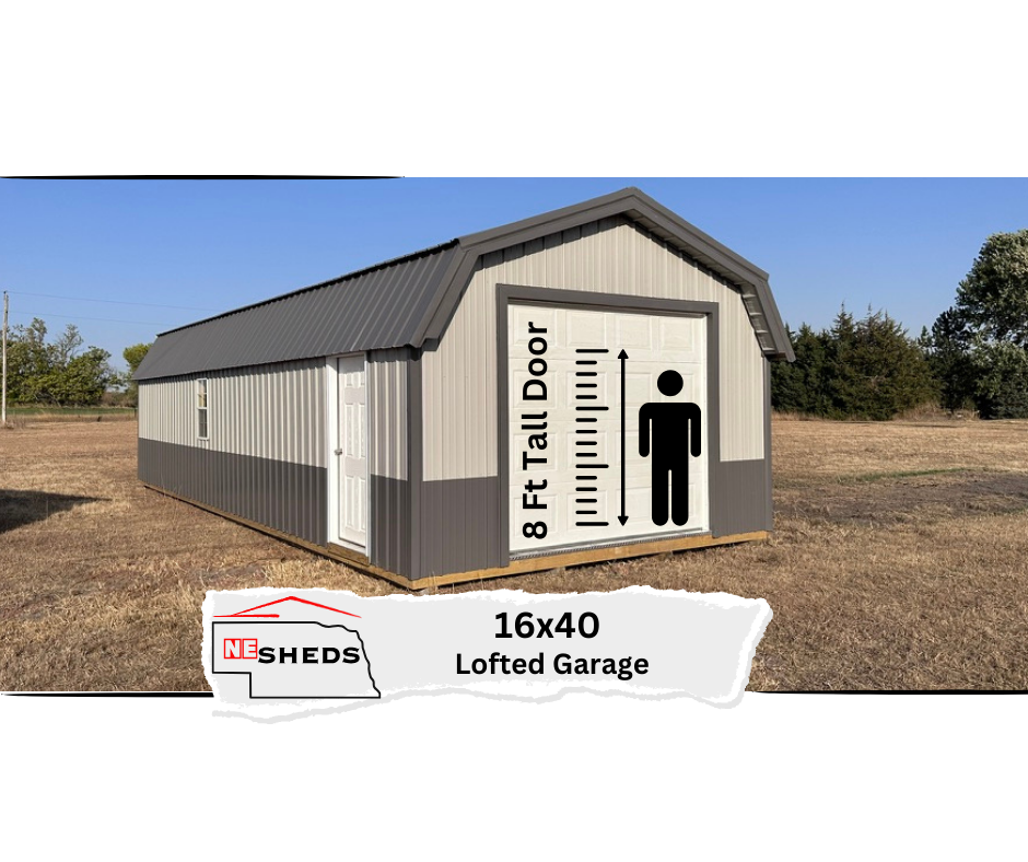 SOLD 16x40 Lofted Garage - Atkinson Nebraska | NE SHEDS