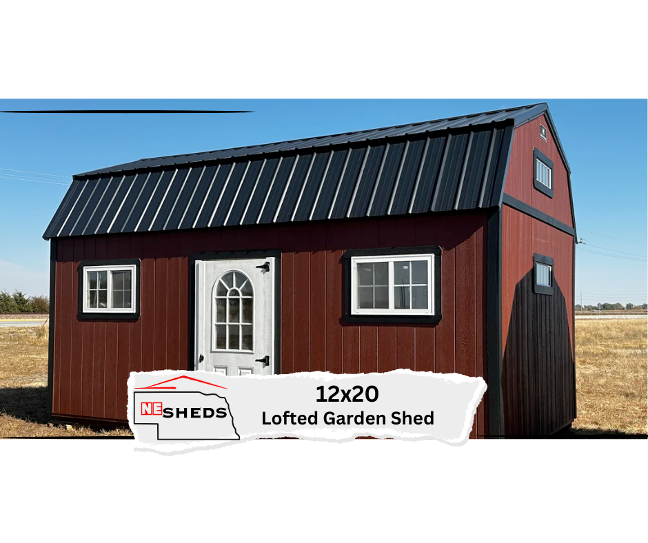 12x20 Lofted Garden Shed - Grand Island, Nebraska | NE Sheds