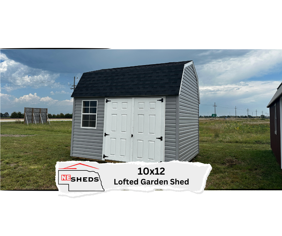SOLD 10x12 Lofted Garden Shed - Grand Island Nebraska | NE Sheds
