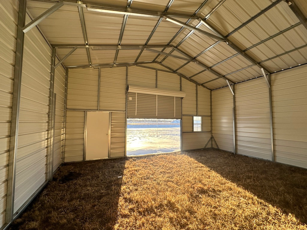 26x30x10 Steel Garage | Offered by NE Sheds