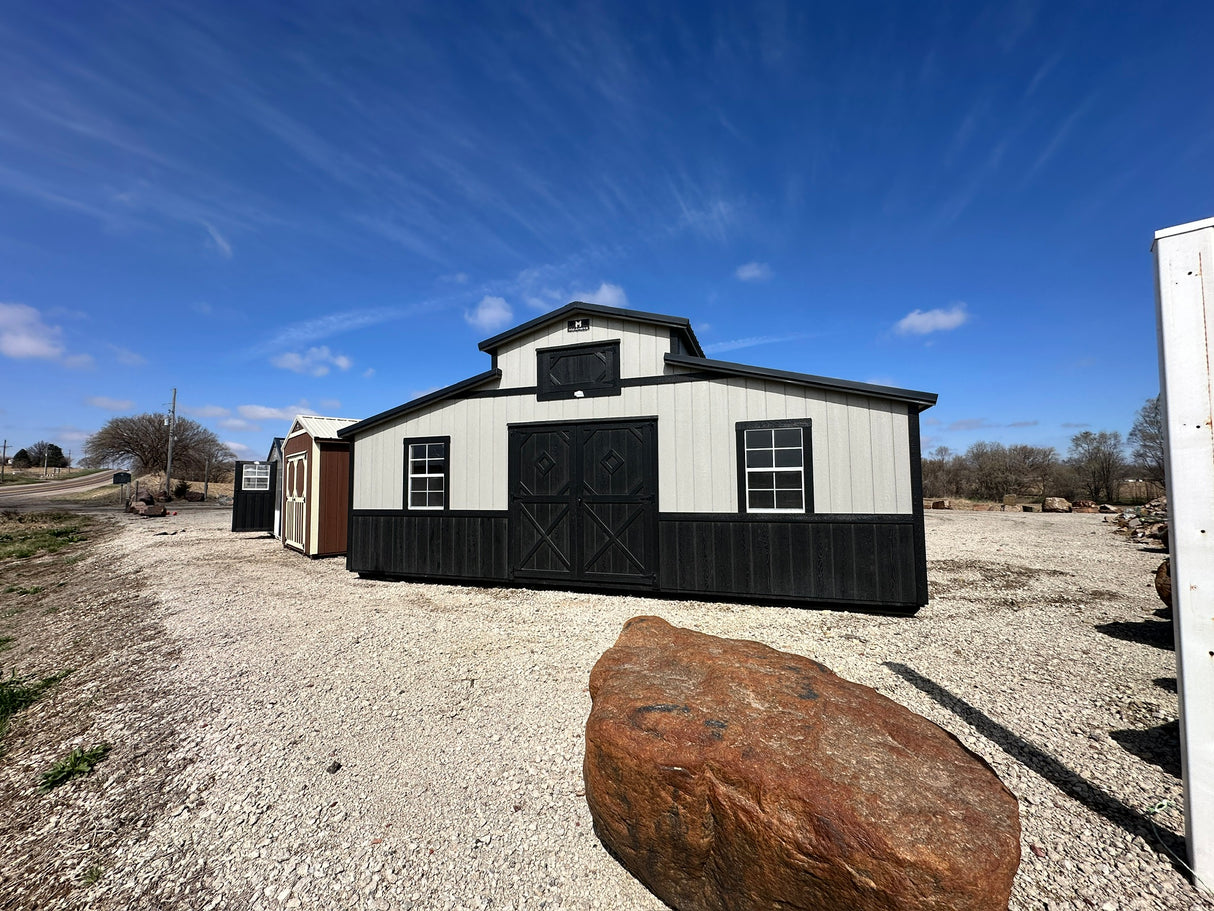 SOLD 12x24 Country Barn - Yutan Nebraska Location | NE SHEDS
