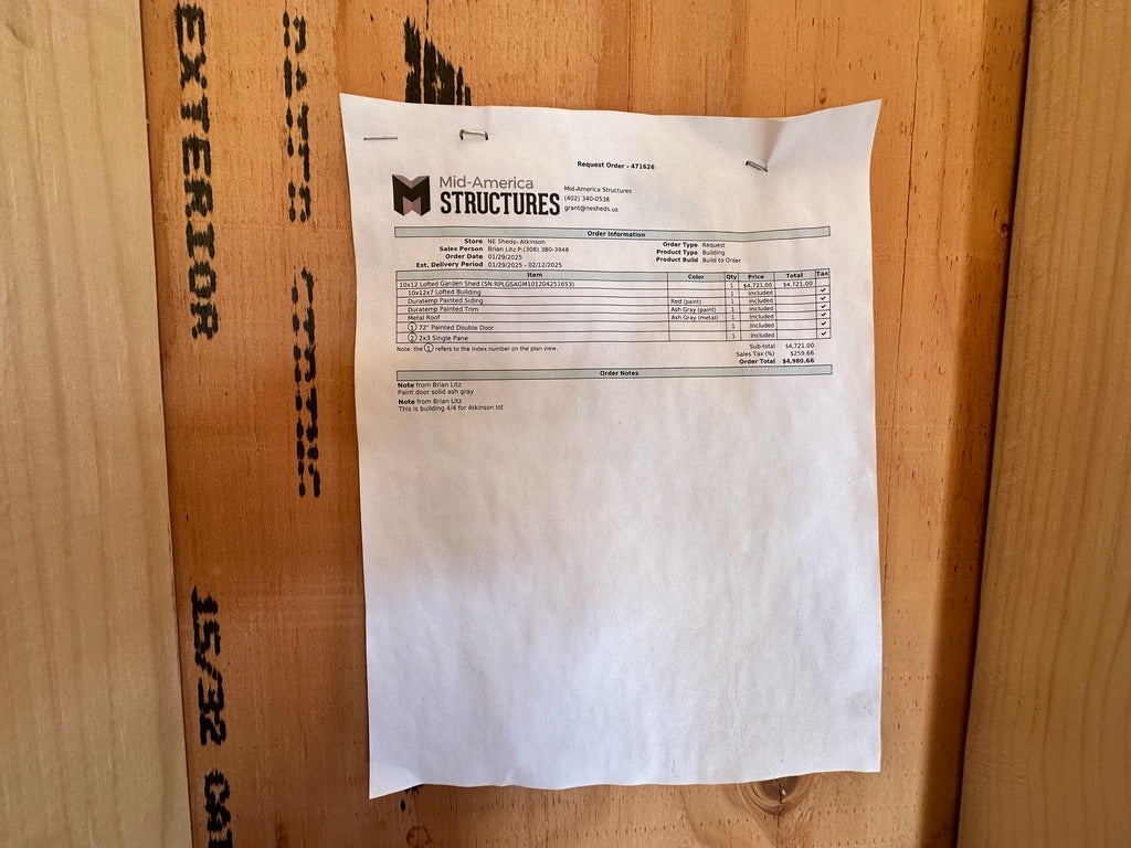 10x12 Lofted Garden Shed - Yutan Nebraska | NE Sheds