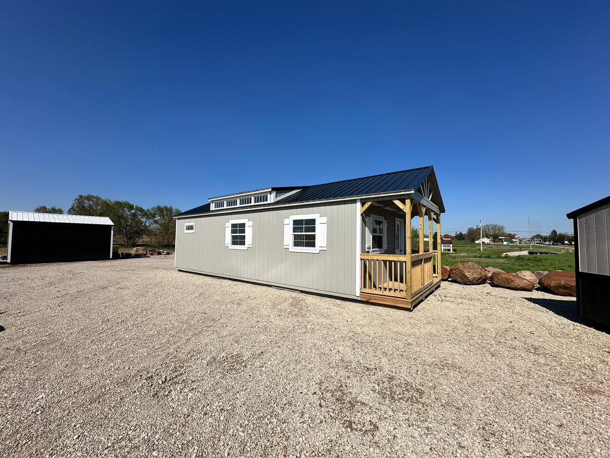 SOLD 14x36 Swiss Cabin - Yutan Nebraska Location | NE Sheds