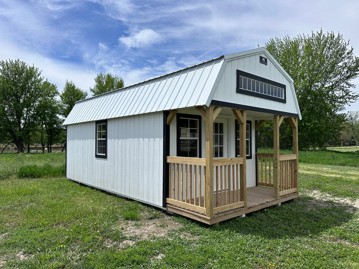 SOLD 12x24 Lofted Cabin - Wisner Nebraska Location | NE Sheds