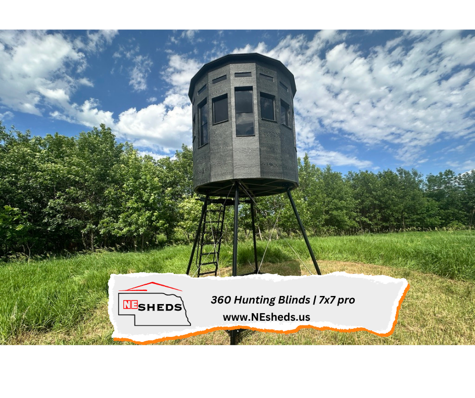 360 Hunting Blind - 7x7 pro | NE Sheds