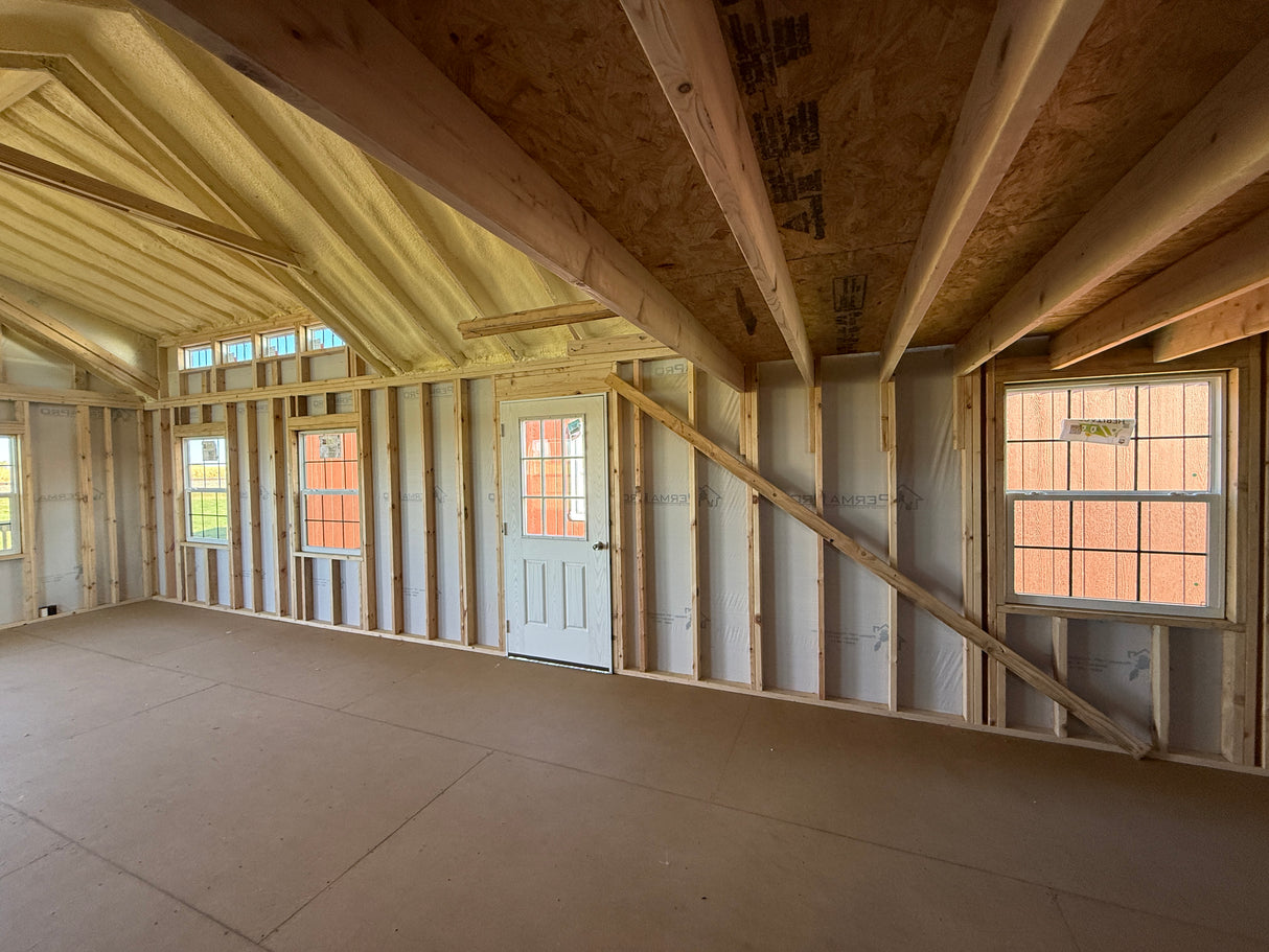 14x40 Swiss Cabin - Alda Nebraska Location | NE Sheds