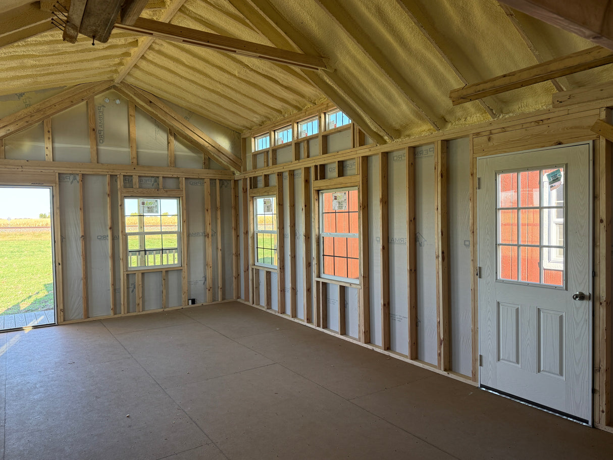 14x40 Swiss Cabin - Alda Nebraska Location | NE Sheds