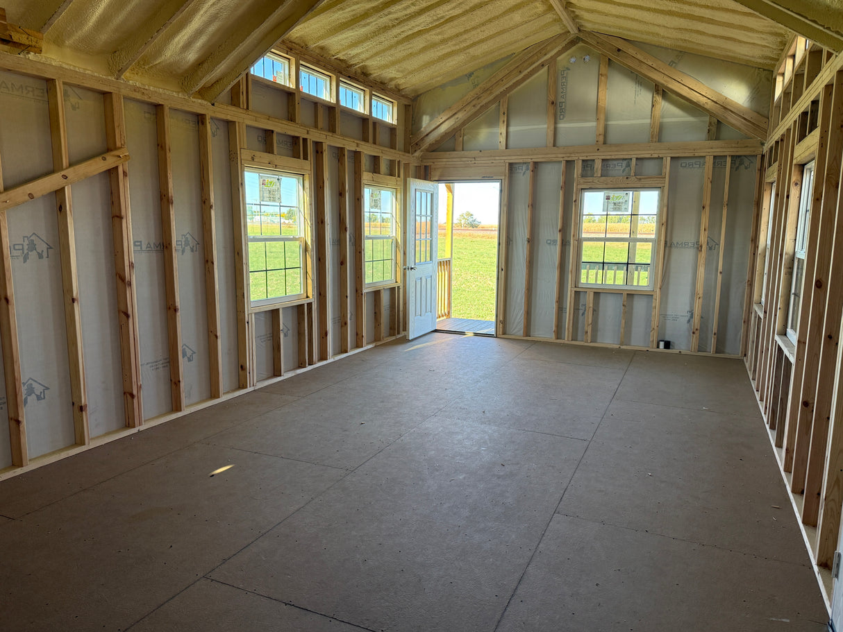 14x40 Swiss Cabin - Alda Nebraska Location | NE Sheds