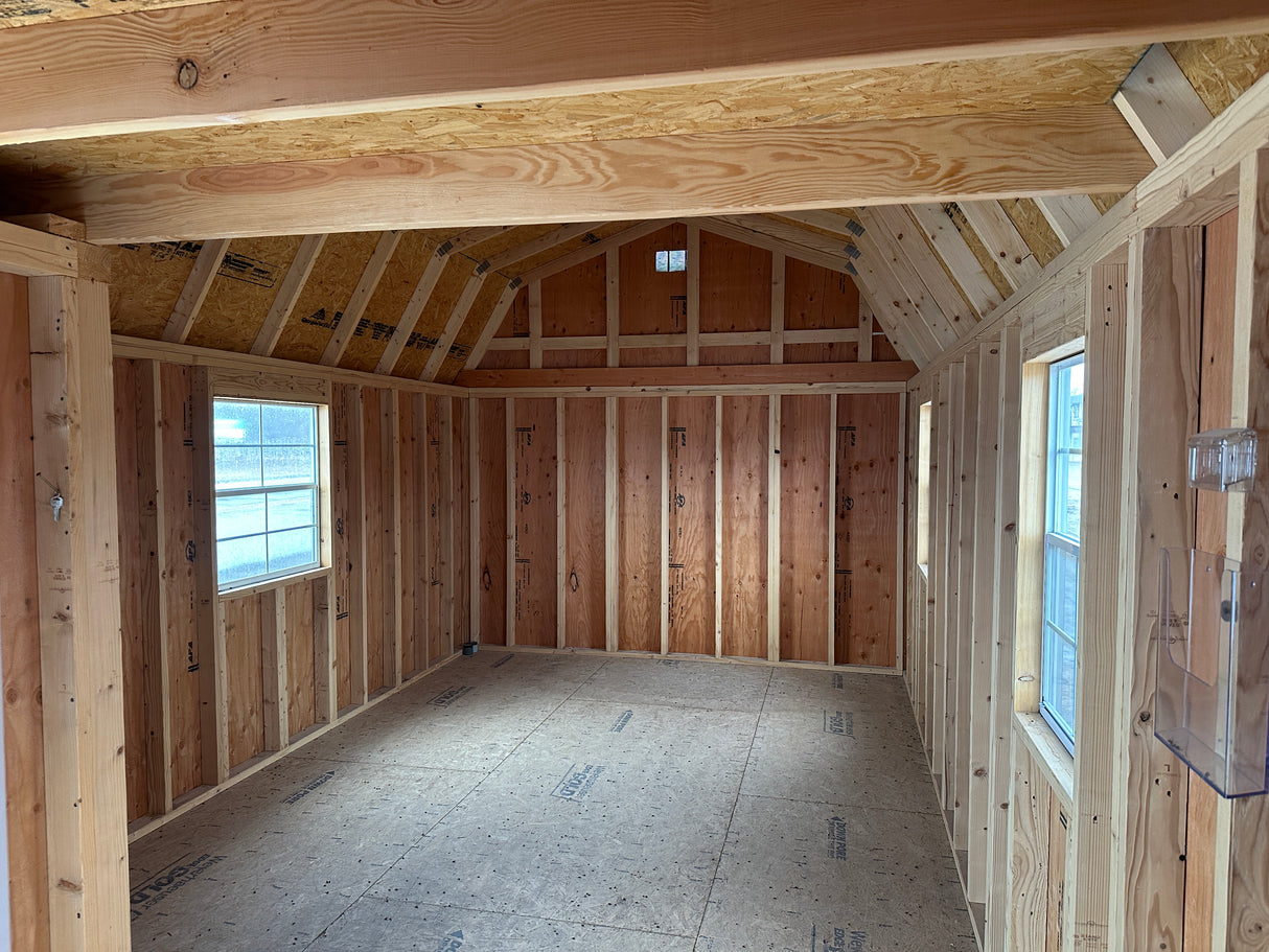 SOLD 12x28 Lofted Cottage Cabin - Columbus Nebraska | NE Sheds