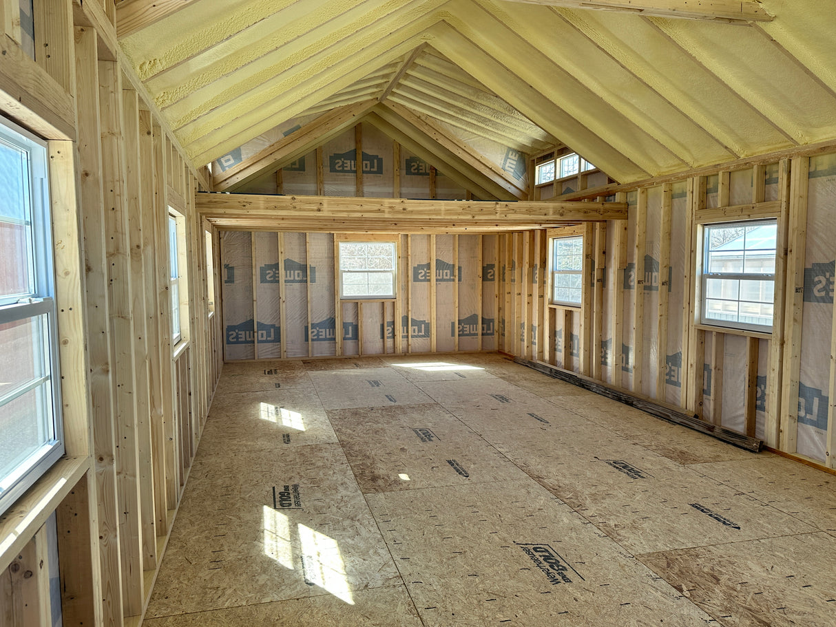 SOLD 16x40 Swiss Cabin - Hampton Ne. Location | NE Sheds