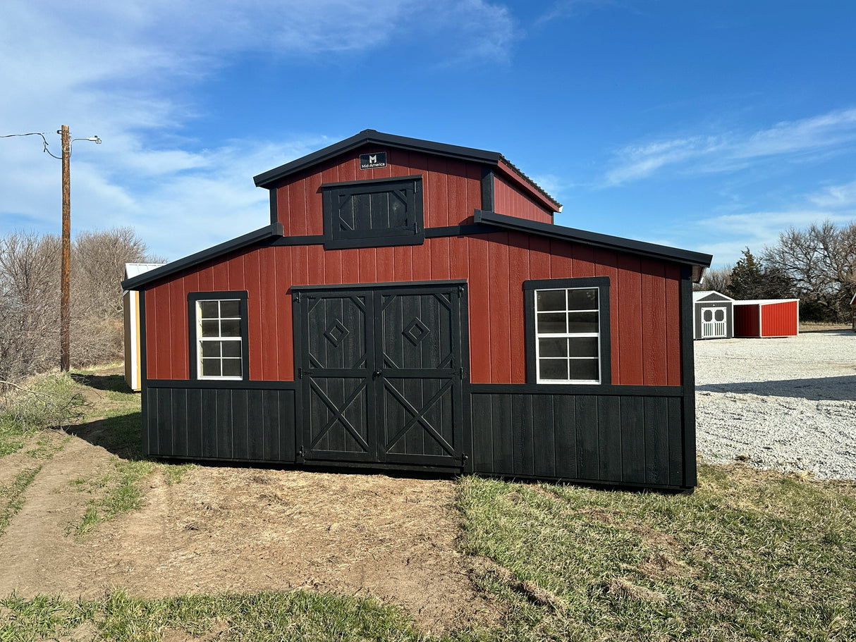 Sold 20x12 Country Barn - Hampton, Nebraska Location | NE Sheds