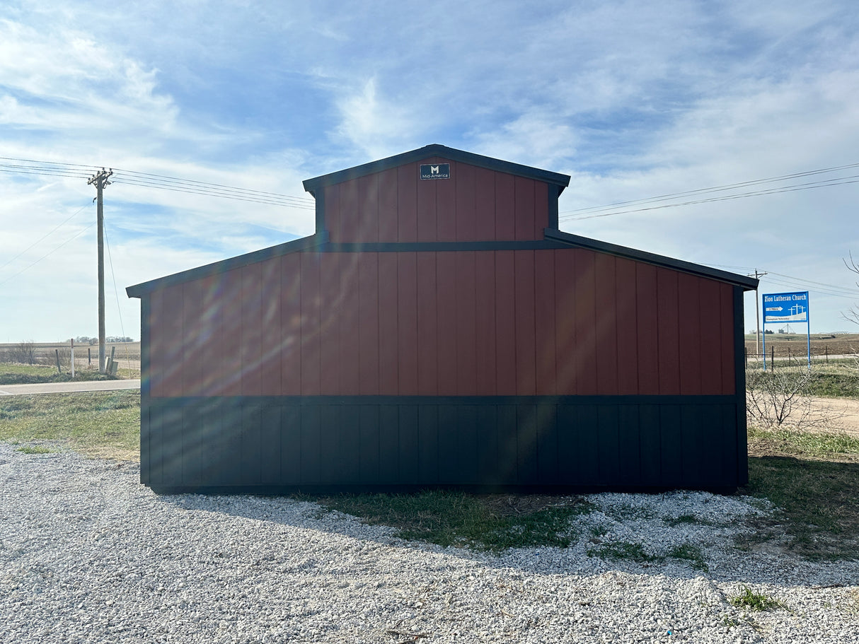 Sold 20x12 Country Barn - Hampton, Nebraska Location | NE Sheds